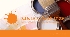 Desktop Screenshot of maler-mulitze.de